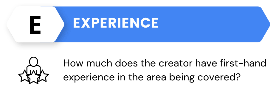 E-E-A-T-Experience