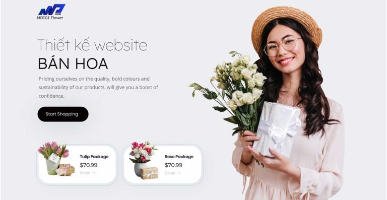Thiết kế website bán hoa Chuyên nghiệp – Chuẩn SEO