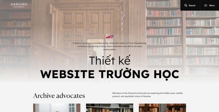 Thiết kế website giáo dục – Trường học