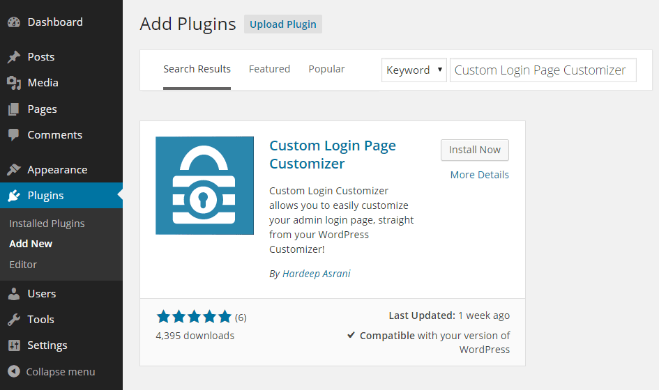 Custom-Login-Page-Add-Plugin